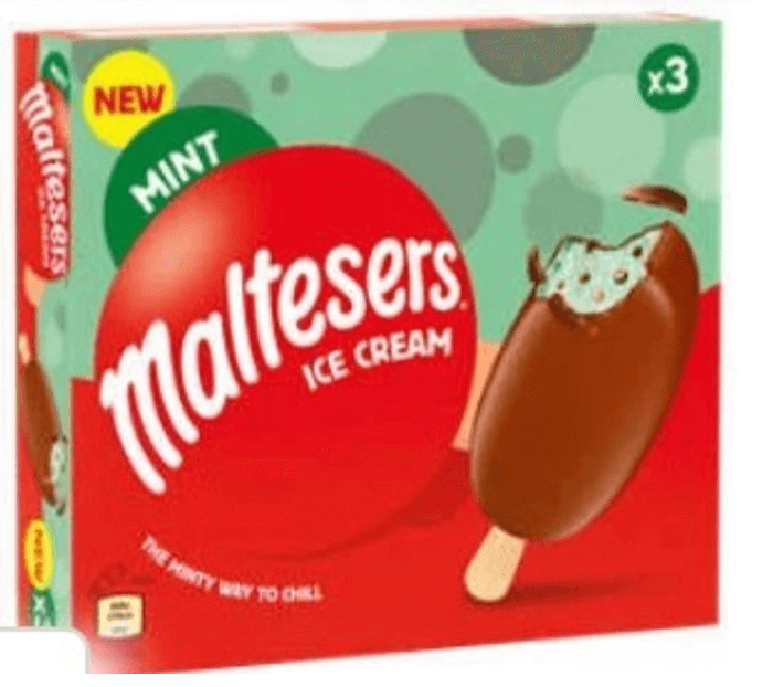 Maltesers Mint Ice Cream 2 X 3 Pack for £3