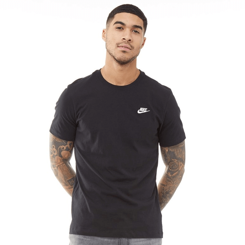 Nike Mens Sportswear Club T-Shirt Black