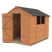 8x6ft Forest Overlap Dip Treated Apex Shed