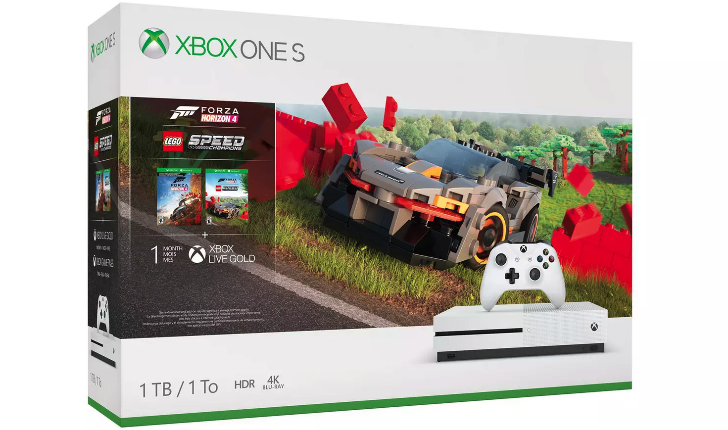Xbox One S 1TB Console & Forza Horizon 4 LEGO Speed Bundle