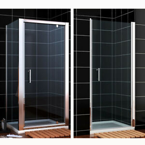  
Pivot Shower Door Enclosure and Tray Frameless Framed Hinge Cubicle Glass Screen