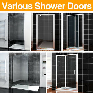  
Shower Enclosure Walk In Wet Room Sliding Door Bifold Pivot Hinge Glass Cubicle