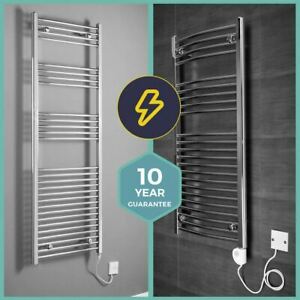  
Bathroom Chrome Electric Ladder Heated Towel Rail Warmer Thermostatic Radiator