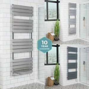  
Designer Bathroom Flat Panel Electric Heated Towel Rail Radiator – Colour Option