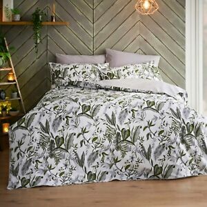  
Jeff Banks Duvet Quilt Set Luxury 100% Cotton Green Single Double King Super K