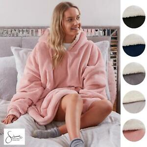  
Sienna Hoodie Blanket Oversized Ultra Plush Sherpa Giant Big Hooded Sweatshirt