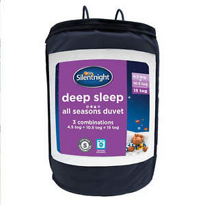  
Silentnight Deep Sleep All Seasons Duvets 10.5 4.5 Tog Four Dual Bed Quilt Soft