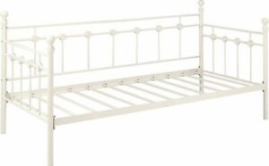  
Argos Home Abigail Single Metal Day Bed Frame – White