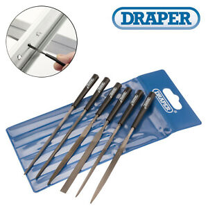  
Draper 82577 Needle File Set Precision Jewellers Small Metal Hand 140mm – 6 Pack