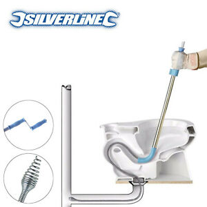  
EXTRA LONG 1.8M TOILET UNBLOCKER WC/Basin Unclog Auger Plumbers Snake Pipe Tool
