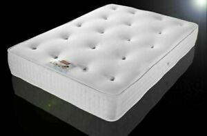  
11″ TUFTED ORTHOPAEDIC MATTRESS DOUBLE 4FT6 5FT KING SIZE DAMASK COVER