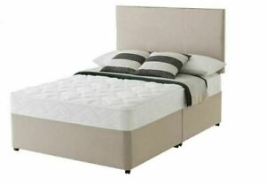  
DIVAN BED SET SINGLE DOUBLE KING LEATHER OR SUEDE OPTION + STORAGE + MEMORY FOAM