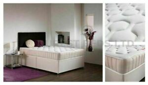  
4FT6 DOUBLE MEMORY FOAM TUFTED DIVAN BED NEXT DAY DELIVERY !!!! BRAND NEW !!!!!!