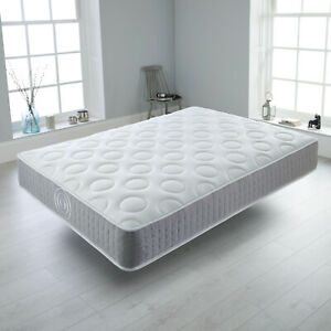 MEMORY FOAM QUILTED POCKET SPRUNG MATTRESS 3000 POCKET SPRING SPACE FOAM