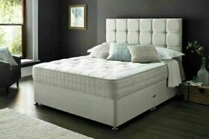  
Cubed Divan Bed + 2000 Sandringham Pocket Memory Mattress + Headboard