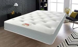  
Tufted Memory Foam Mattress 13.5 Gauge Coil Spring Mattress – Choice of Colours