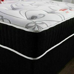  
Black 12″ Extra Deep Memory Foam Mattress 3ft Single, 4ft6 Double, 5ft King Size