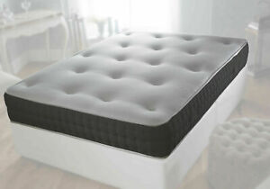  
BLACK REFLEX ORTHOPAEDIC SPRUNG MATTRESS 3FT SINGLE 4FT 4FT6 DOUBLE 5FT KING