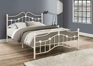 Stylish Traditional Metal Bed Frame 3FT 4FT 4FT6 With Timeless Elegance