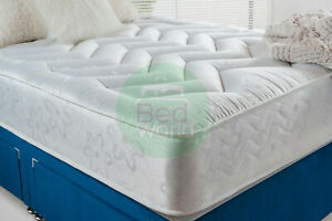  
DEEP QUILTED ORTHOPEDIC SPRUNG MATTRESS 3FT 4FT 4FT6 DOUBLE 5FT KING UK