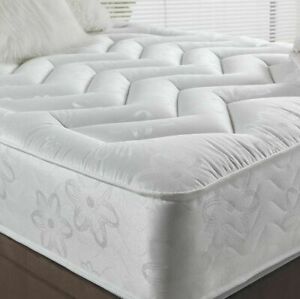  
10″ Deep Quilted Orthopeadic Sprung Mattress 3ft single 4ft 4ft6 Double 5ft King