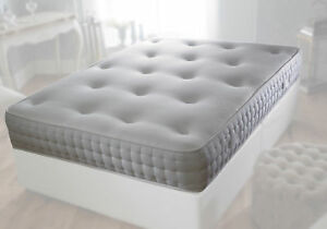  
WHITE REFLEX ORTHOPAEDIC SPRUNG MATTRESS 3FT SINGLE 4FT 4FT6 DOUBLE 5FT KING