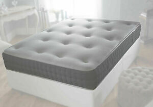  
GREY SIDE REFLEX ORTHOPAEDIC SPRUNG MATTRESS 3FT SINGLE 4FT 4FT6 DOUBLE 5FT KING