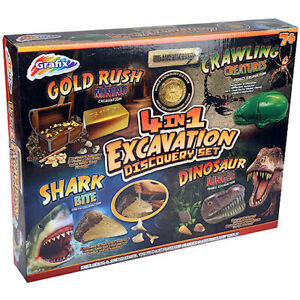  
Dig and Discover – 4in1 Excavation Discovery Set