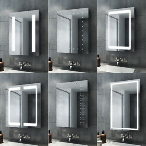  
LED Bathroom Mirror Cabinet With Shaver Socket Storage/Demister/Sensor Switch