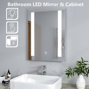  
Modern Bathroom Mirror/Cabinet LED Illuminated Touch/Button/Sensor Switch IP44