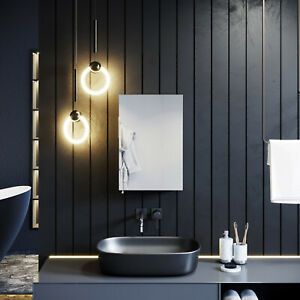  
Mordern Bathroom Mirror Cabinet Storage Cupboards Stainless Steel 400x600mm