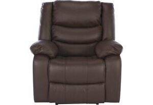  Argos Home Leather Massage Power Recliner Chair – Dark Brown