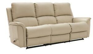  
La-Z-Boy UK Kennedy 3 Seater Manual Recliner Cream Off-White Leather MRP £3,229