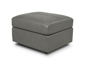  
La-Z-Boy UK Willow Footstool (storage), cover CHARCOAL GREY LEATHER, MRP £432