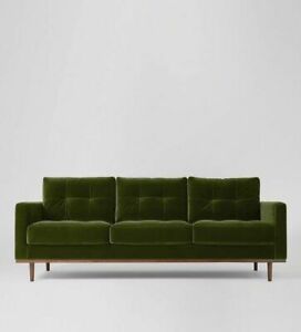  
Swoon Berlin Living Room Stylish Fern Handcrafted Three Seater Sofa – RRP £1449