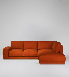  
Swoon Denver Living Room Modern Burnt Orange Right Hand Corner Sofa – RRP £2199