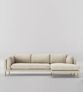  
Swoon Munich Living Room Stylish Chalk Birch Right Hand Corner Sofa – RRP £1749