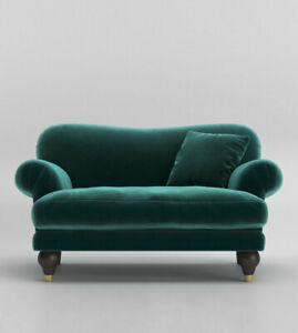 Swoon WillowsLiving Room Modern Kingfisher Easy Velvet Love Seat  – RRP £1099