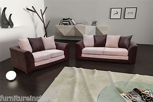  
Dillon Sofa Suite Sets Couches Brown Mink Fabric Sofas Settee all combinations
