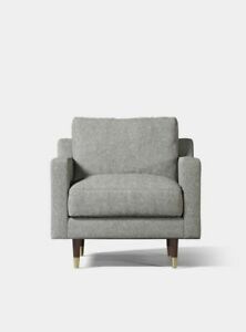 
Swoon Rieti Living Room Modern Pepper Slim Arms Armchair – RRP £599