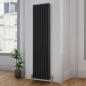  
Traditional 3 Column Radiator Anthracite Vertical Cast Iron Style Rad 1800×470