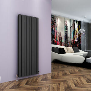  
Vertical Designer Radiator 1600x608mm Anthracite Double Flat Panel Heating Rads