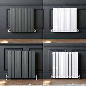  
Horizontal Flat Panel Column Designer Radiator Anthracite White Heating Rads