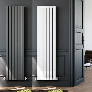  
Vertical Designer Radiator Flat Panel Column Heating Rad White Anthracite Chrome