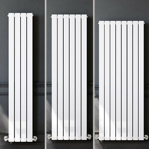  
Vertical Double Designer Radiator 1600 mm White Flat Panel Central Heating Rads