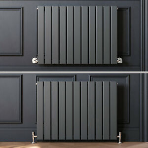  
Horizontal Anthracite Designer Radiator Modern Flat Panel Central Heating Rads