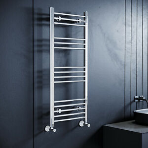  
Towel Rail Radiator Bathroom Chrome Straight Heated Ladder Warmer Rad 1200x500mm