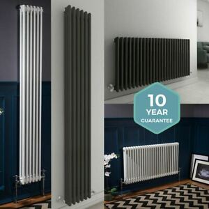  
Horizontal Vertical Traditional Radiator Column Central Heating White Anthracite