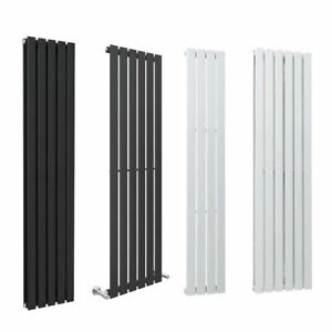  
Vertical Designer Radiator Modern Flat Panel Column Grey White Heating Rad