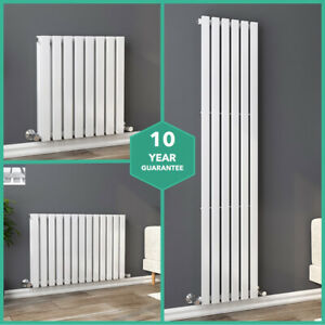  
Vertical Horizontal Column Designer Flat Panel Heating Radiators White